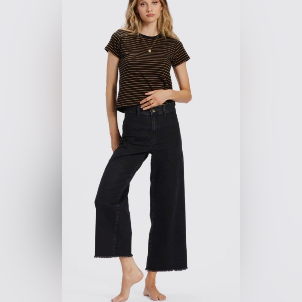 Billabong freefall wide leg jeans washed black 26